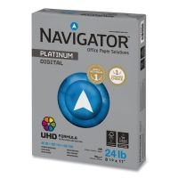 Navigator Platinum Paper, 99 Bright, 24 lb Bond Weight, 8.5 x 11, White, 500 Sheets/Ream, 10 Reams/Carton