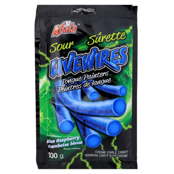 Koala Livewires Sour Tongue Painters Blue Raspberry Candy - 100 g