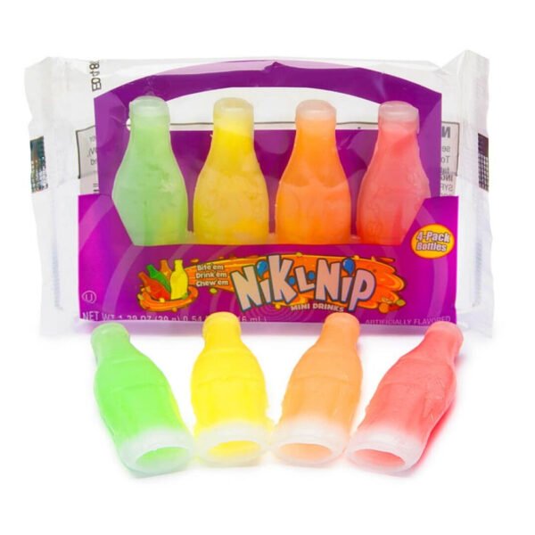 Nik L Nip Wax Bottle Candy - 4 Pack