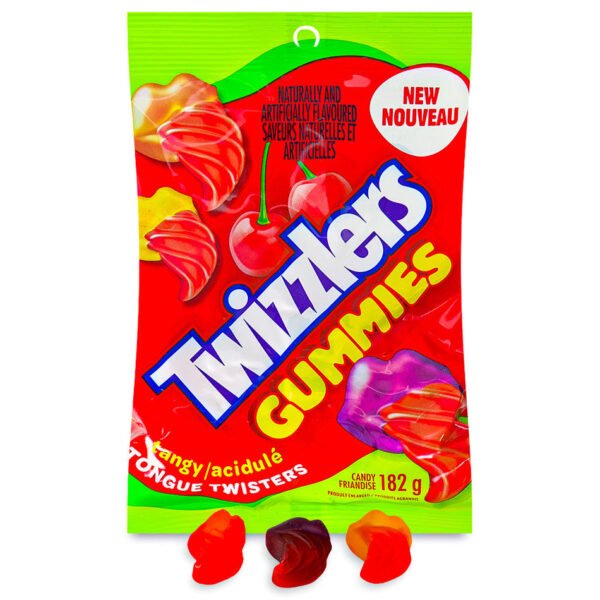 Twizzlers Gummies Tangy Tongue Twisters - 182g