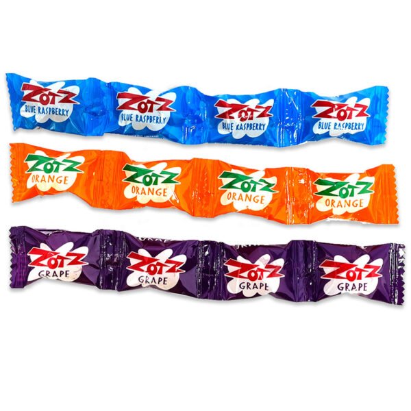 Zotz -  Fizz Power Candy - Blue Raspberry-Orange-Grape
